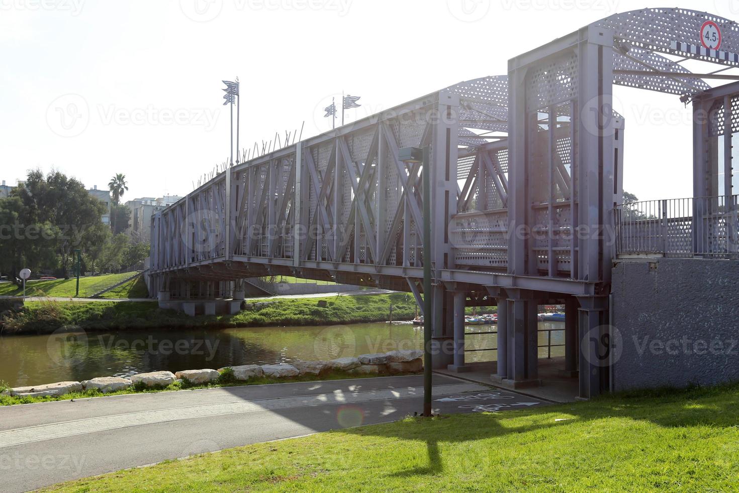 Bridge over a river in Israel. photo