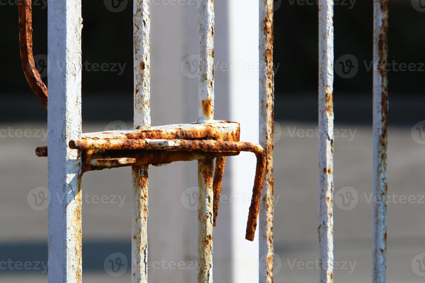 Texture of old and rusty iron photo