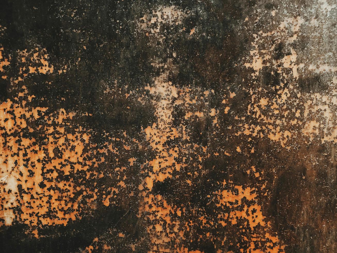 Old metal rust corrosion shabby texture background, dark worn iron brown color, vintage grunge backdrop. photo