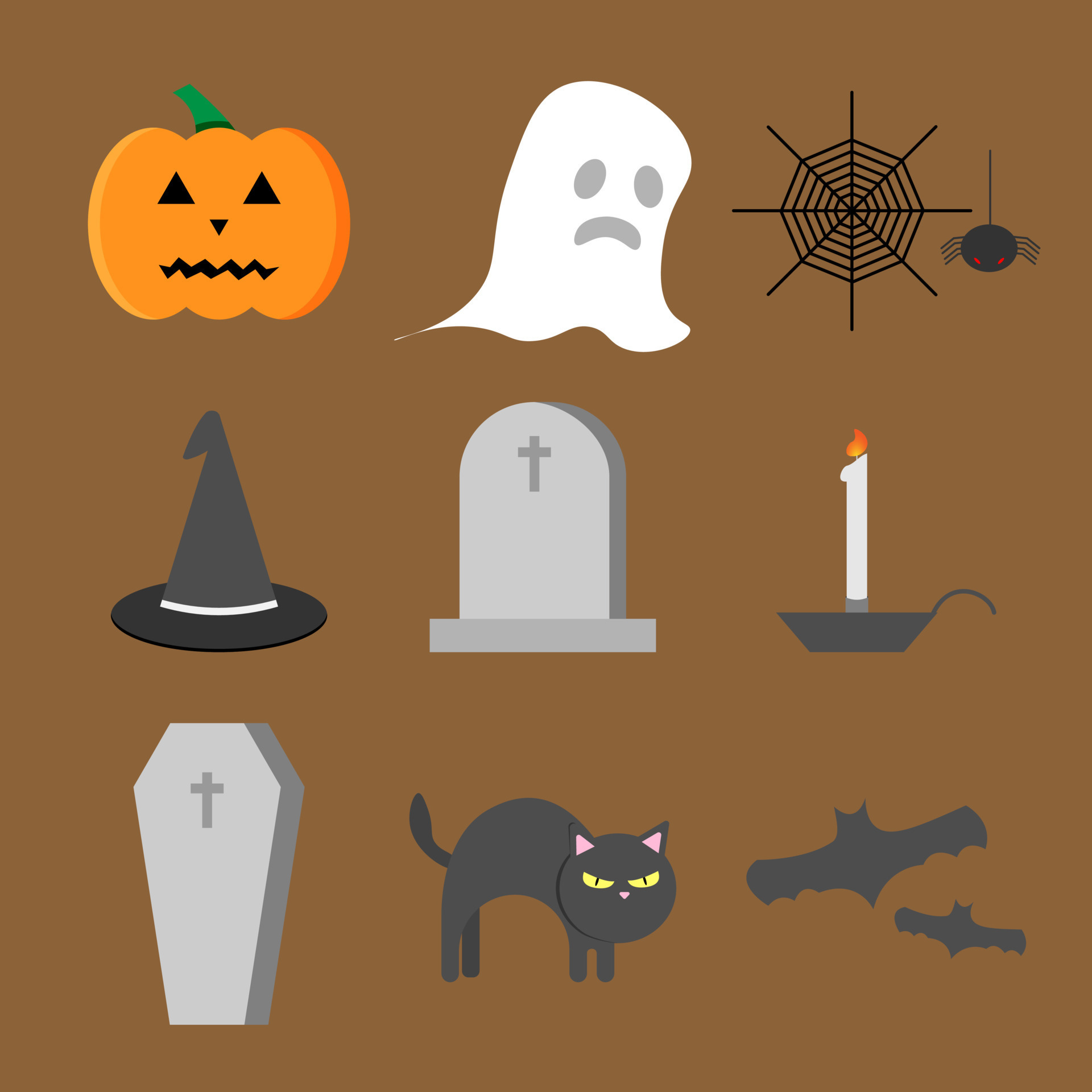 Halloween Scary Set 10012153 Vector Art At Vecteezy Halloween Scary Set 10012153 Vector Art At Vecteezy