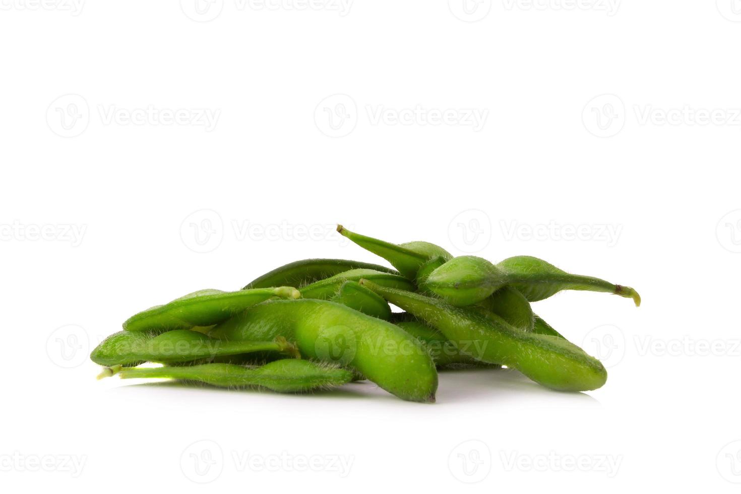 green soybeans on white background 10012464 Stock Photo at Vecteezy