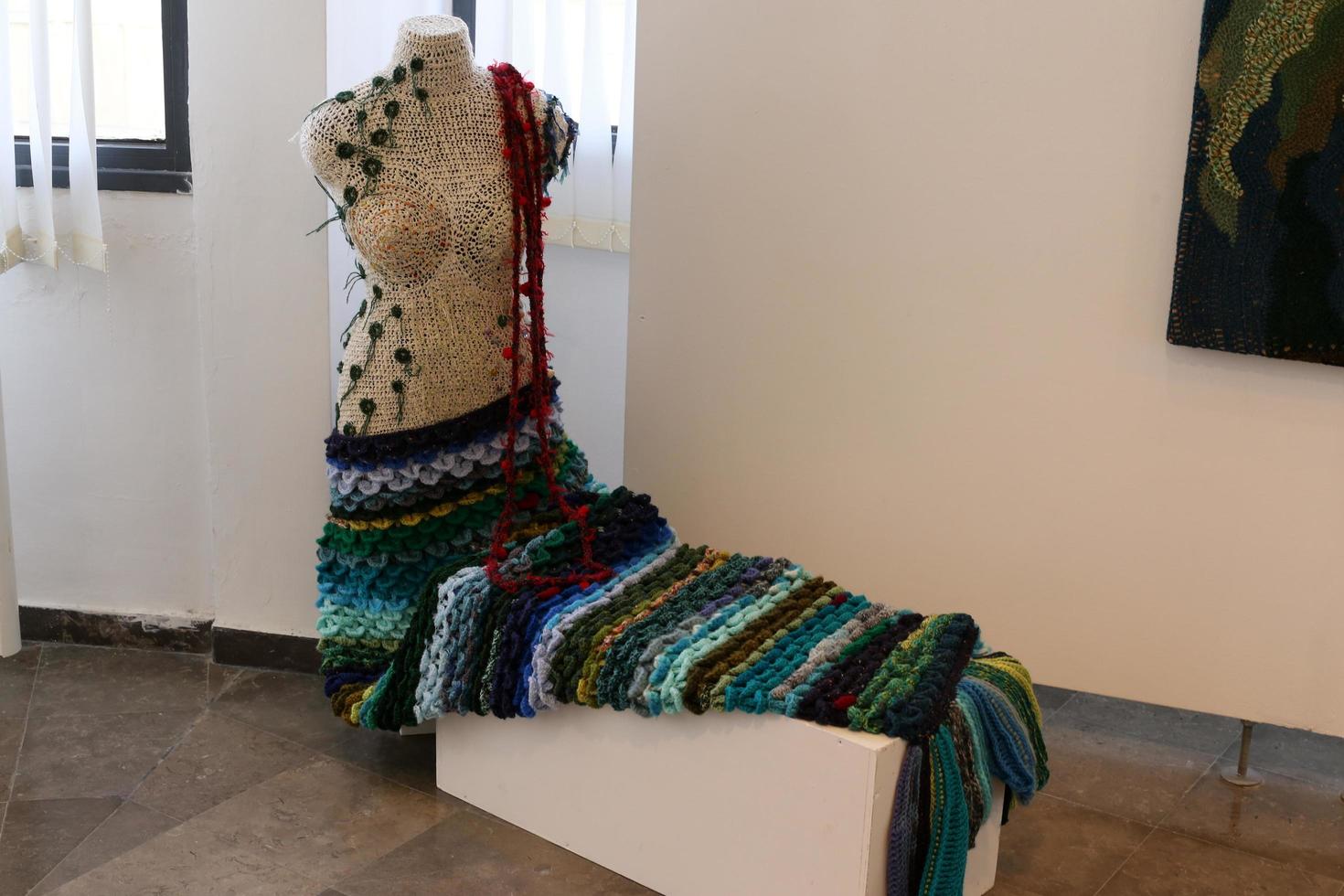 Tel Aviv Israel March 15, 2020. A mannequin is on display in a large store. photo