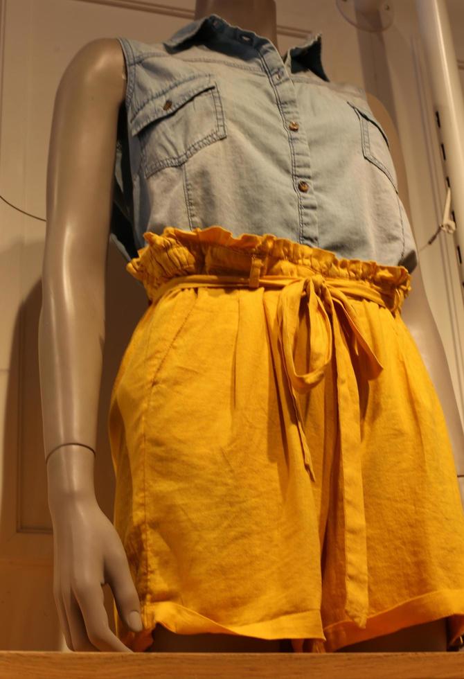 Tel Aviv Israel March 15, 2020. A mannequin is on display in a large store. photo