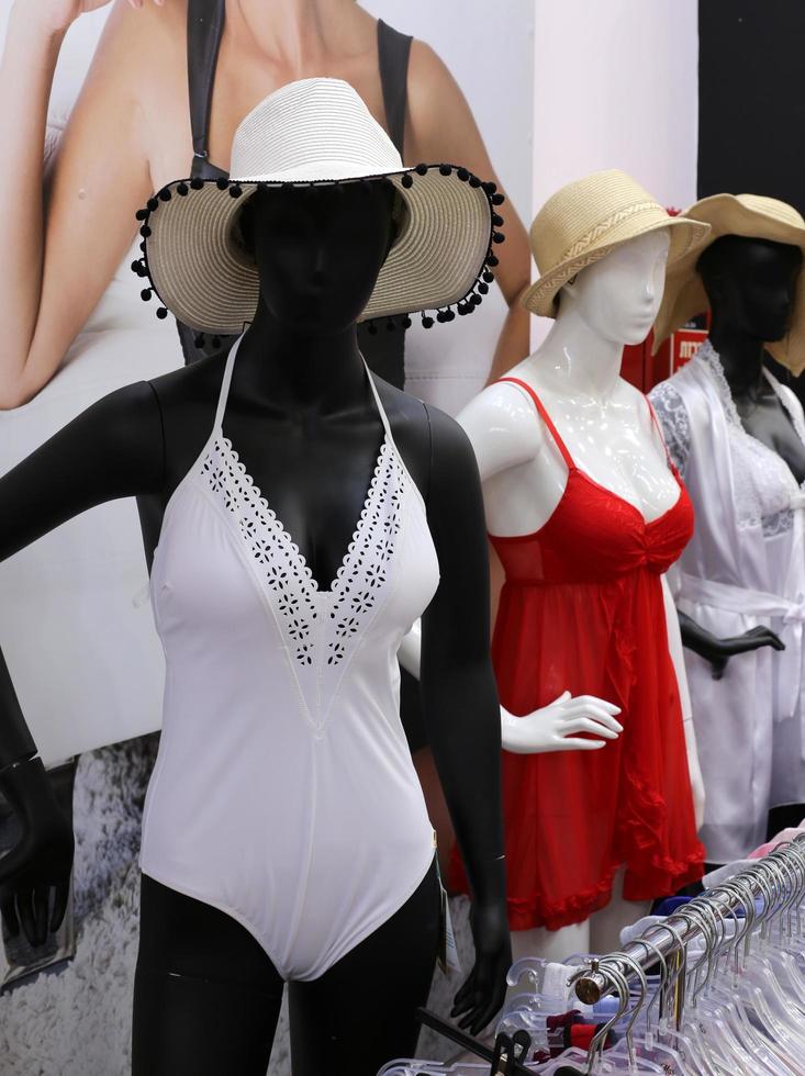 Tel Aviv Israel March 15, 2020. A mannequin is on display in a large store. photo