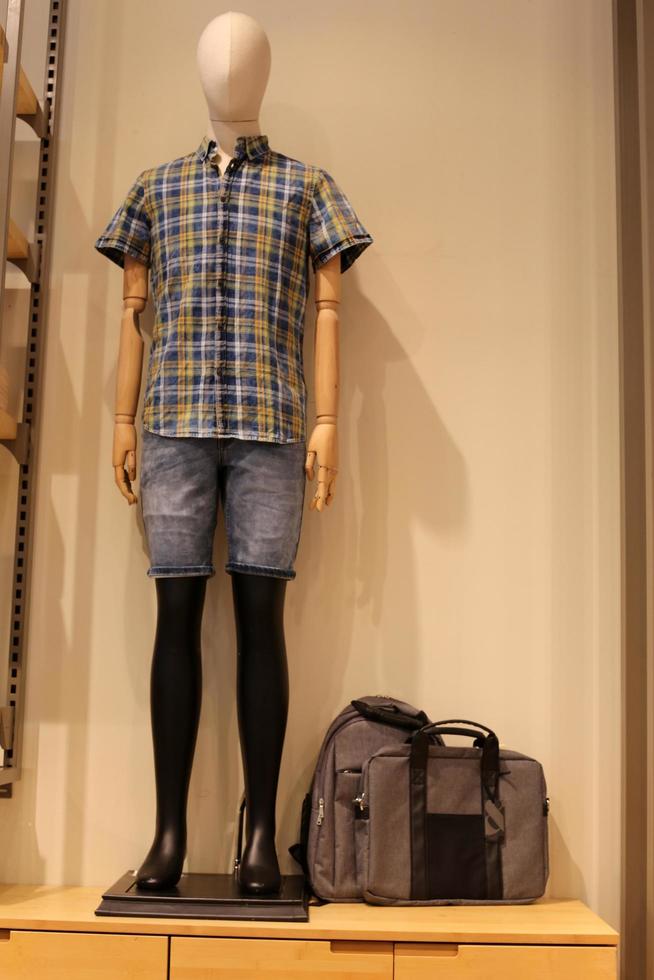 Tel Aviv Israel March 15, 2020. A mannequin is on display in a large store. photo
