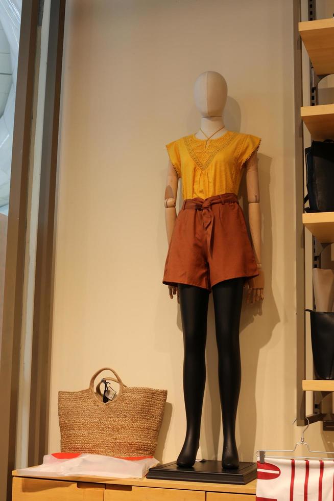 Tel Aviv Israel March 15, 2020. A mannequin is on display in a large store. photo