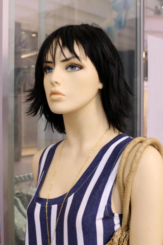 Tel Aviv Israel March 15, 2020. A mannequin is on display in a large store. photo