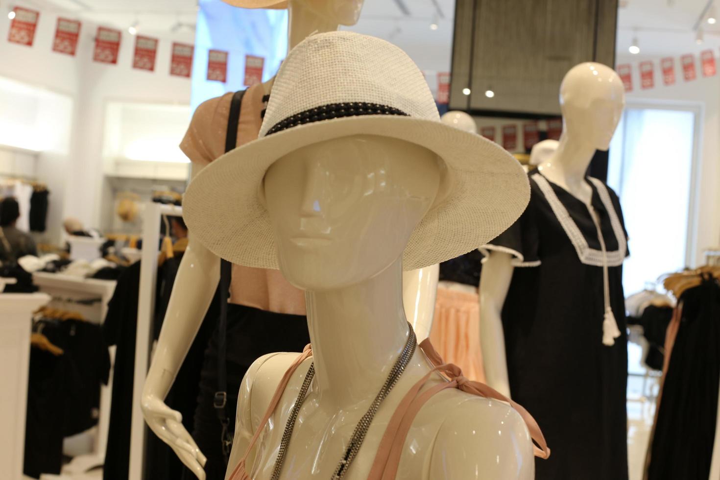 Tel Aviv Israel March 15, 2020. A mannequin is on display in a large store. photo