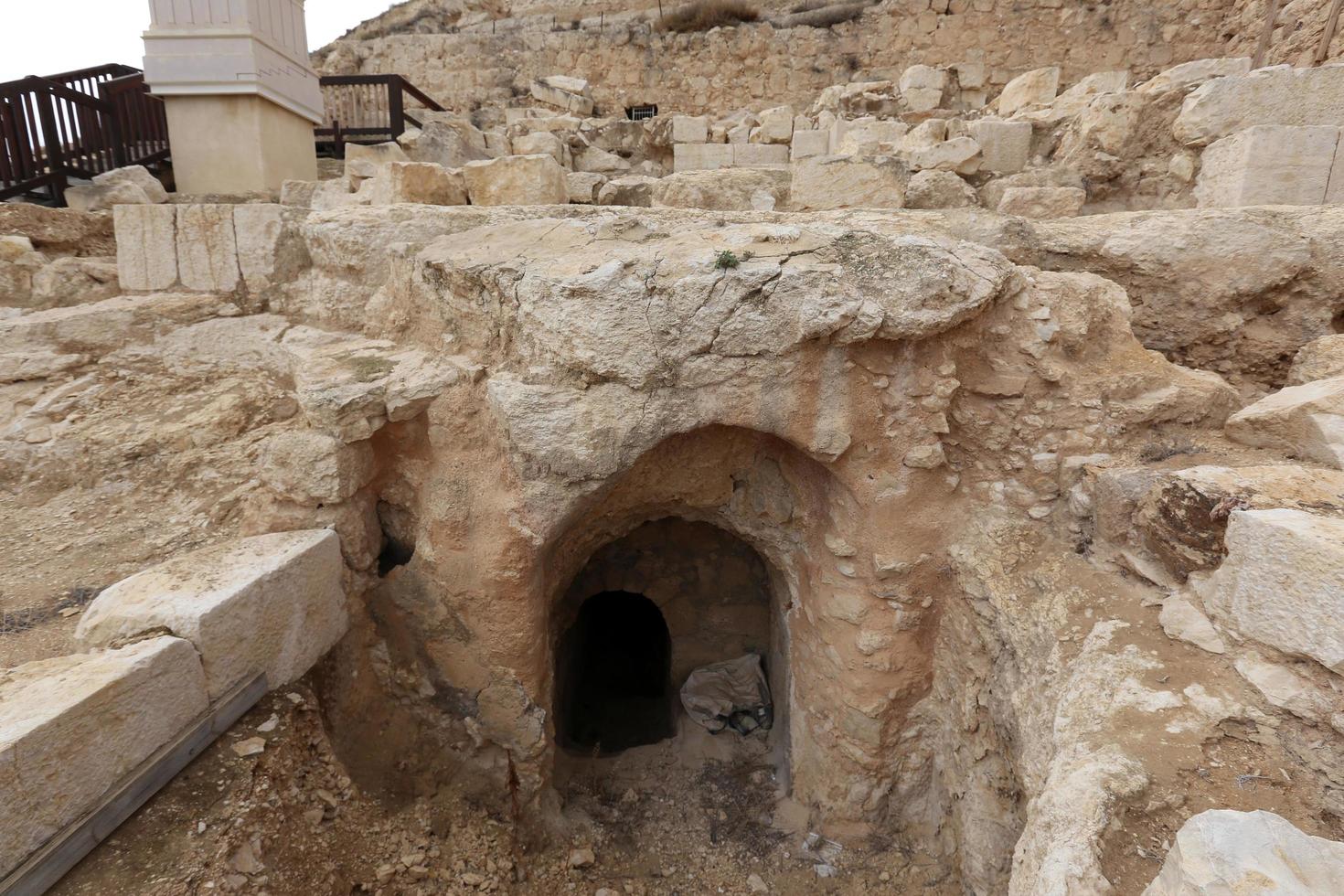 November 16, 2018 . Herodium is an ancient fortress in the Judean Desert in southern Israel. photo