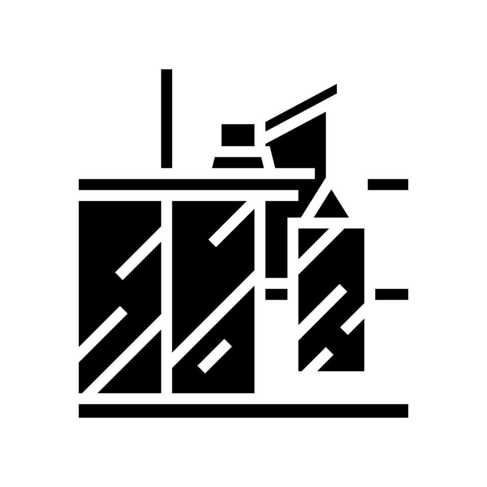 windows installation glyph icon vector illustration