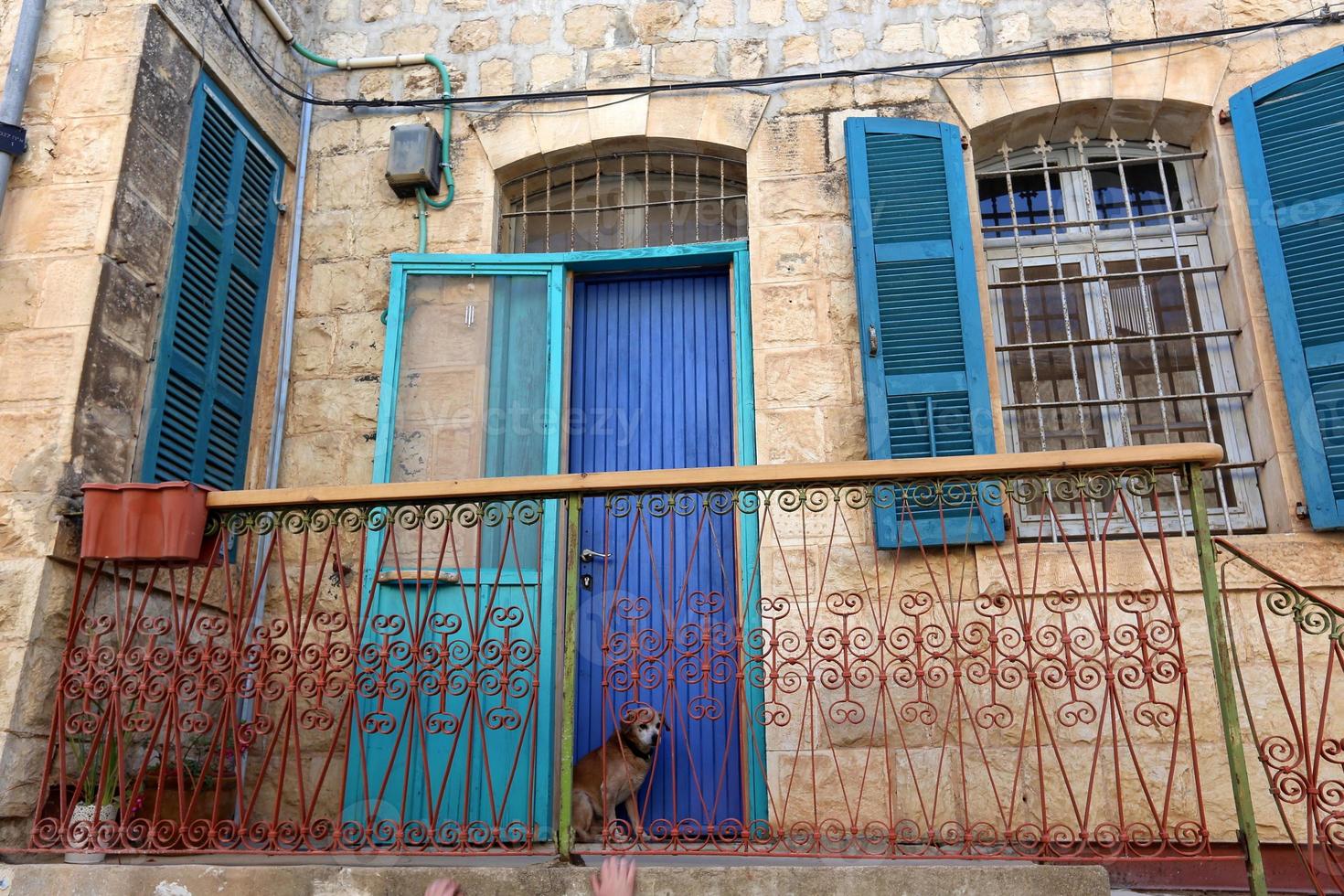 A door is an opening in a wall to enter and exit a building. photo