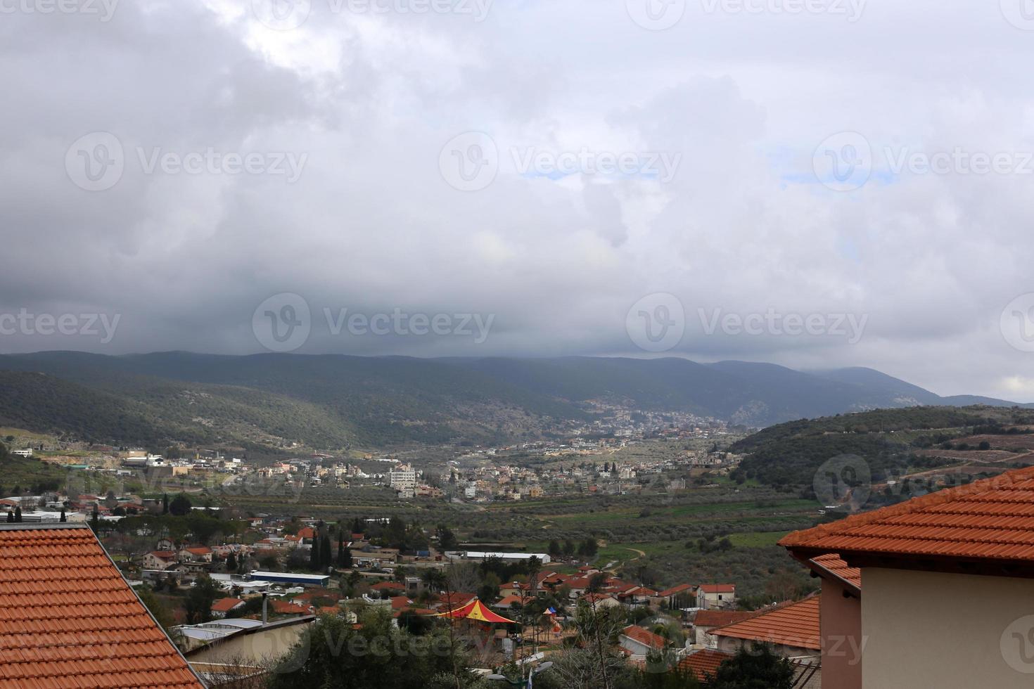 Natural landscape in northern Israel. photo