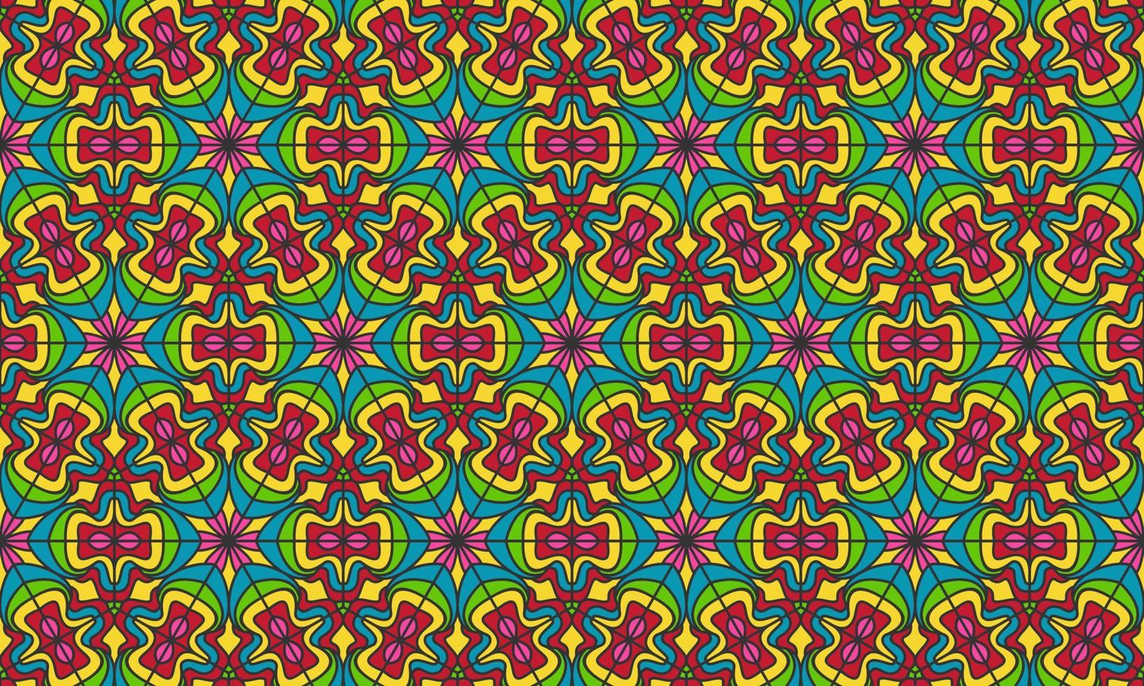 ethnic pattern mandala background vector