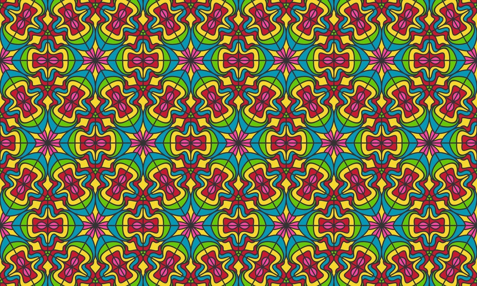 fondo de mandala patrón étnico vector