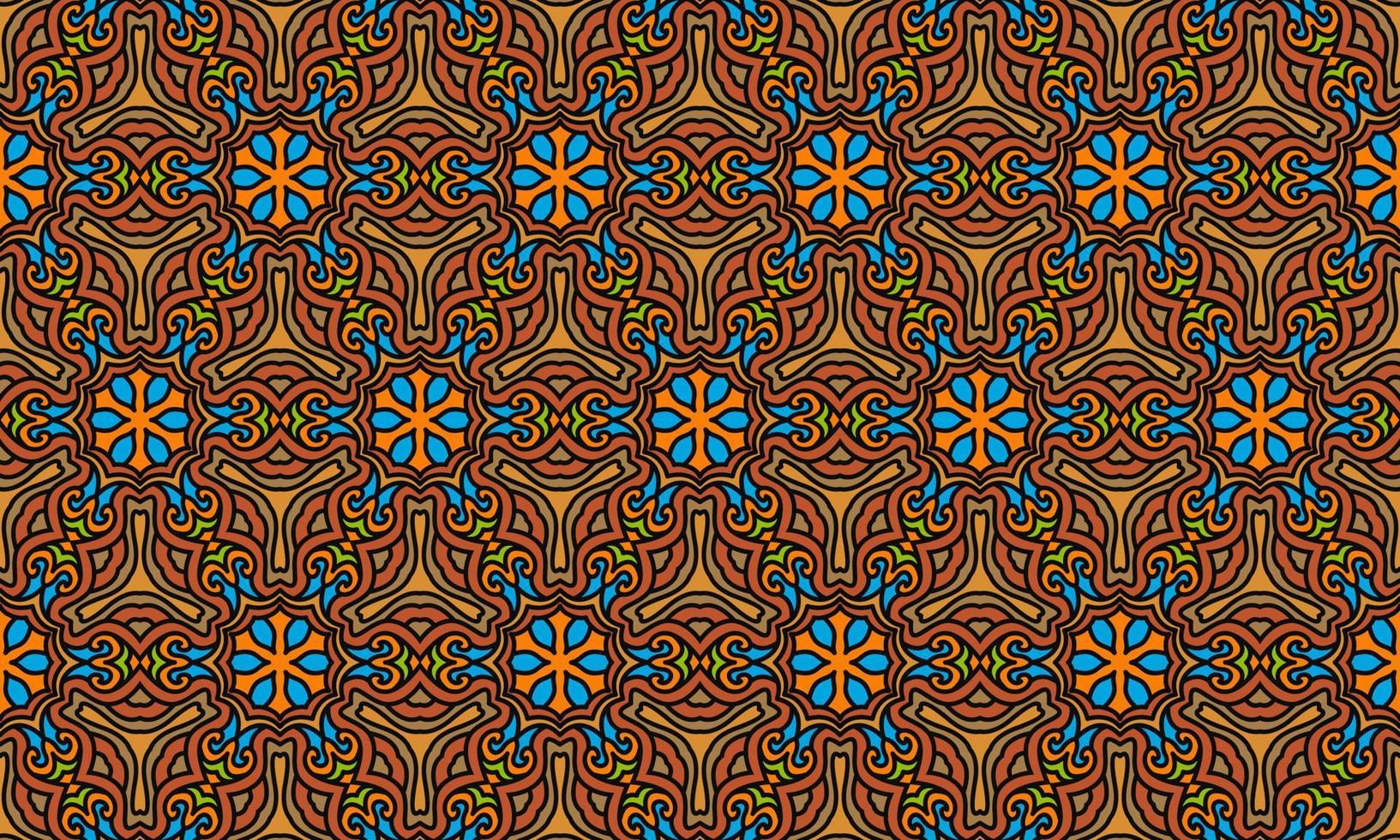 fondo de mandala patrón étnico vector