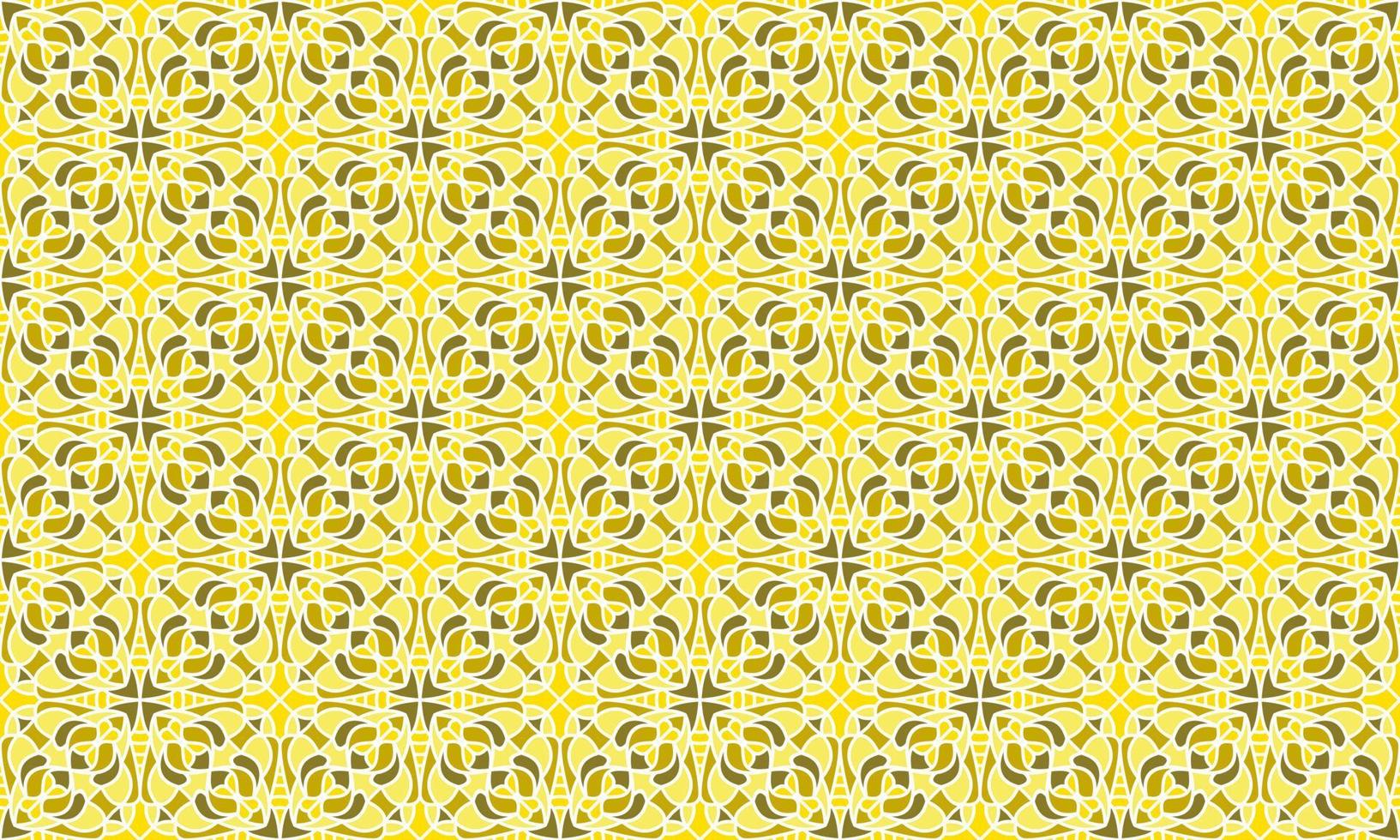 gold ethnic background pattern vector