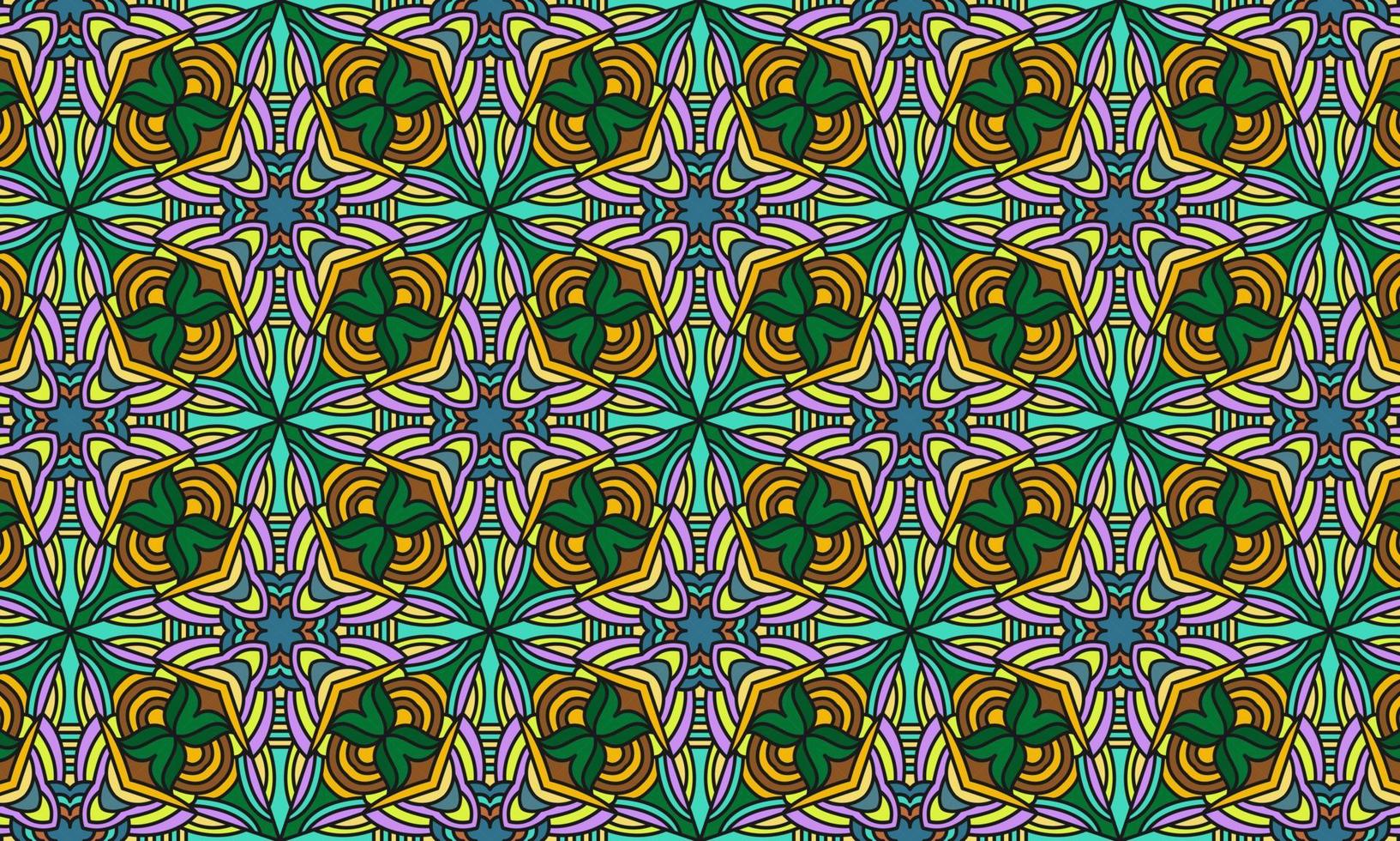 ethnic pattern mandala background vector