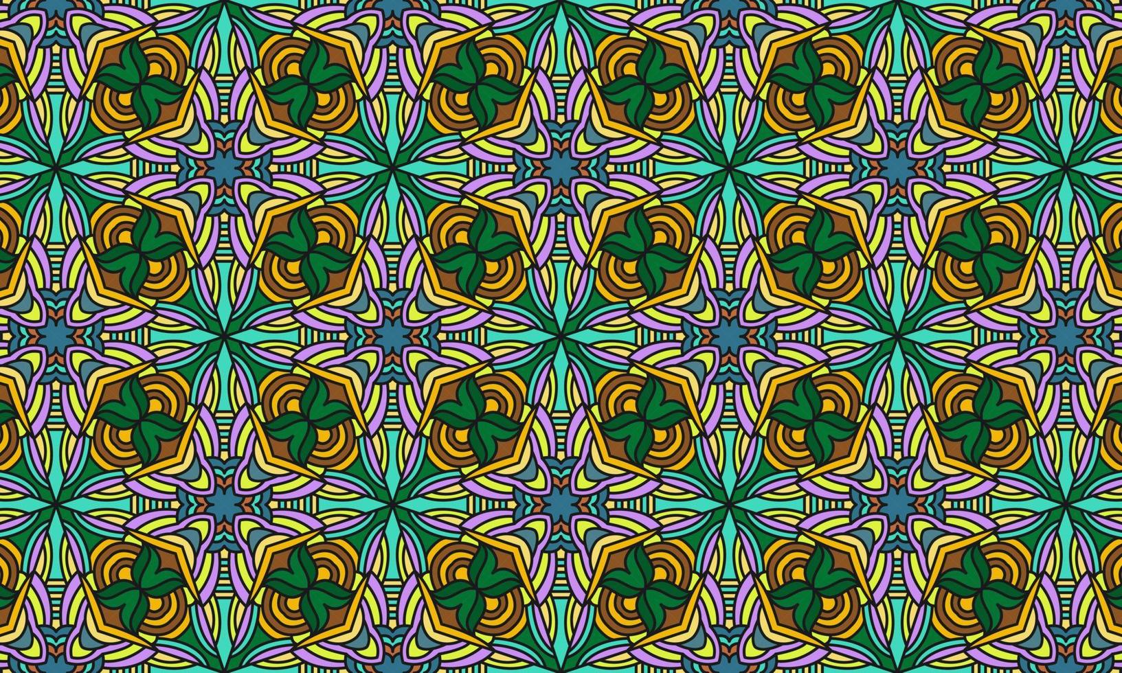 fondo de mandala patrón étnico vector