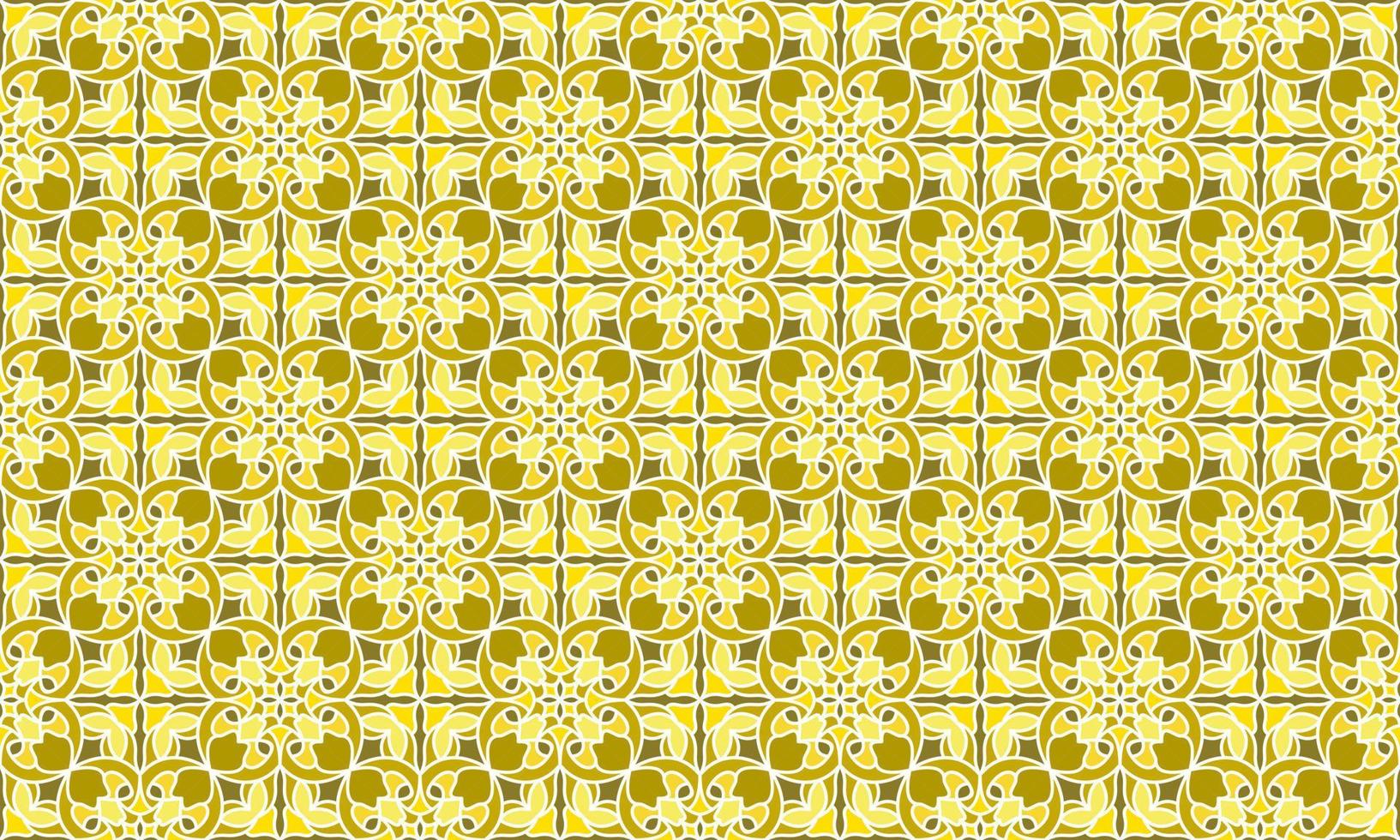 gold ethnic background pattern vector