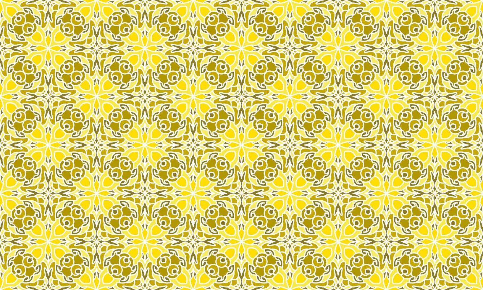 gold ethnic background pattern vector