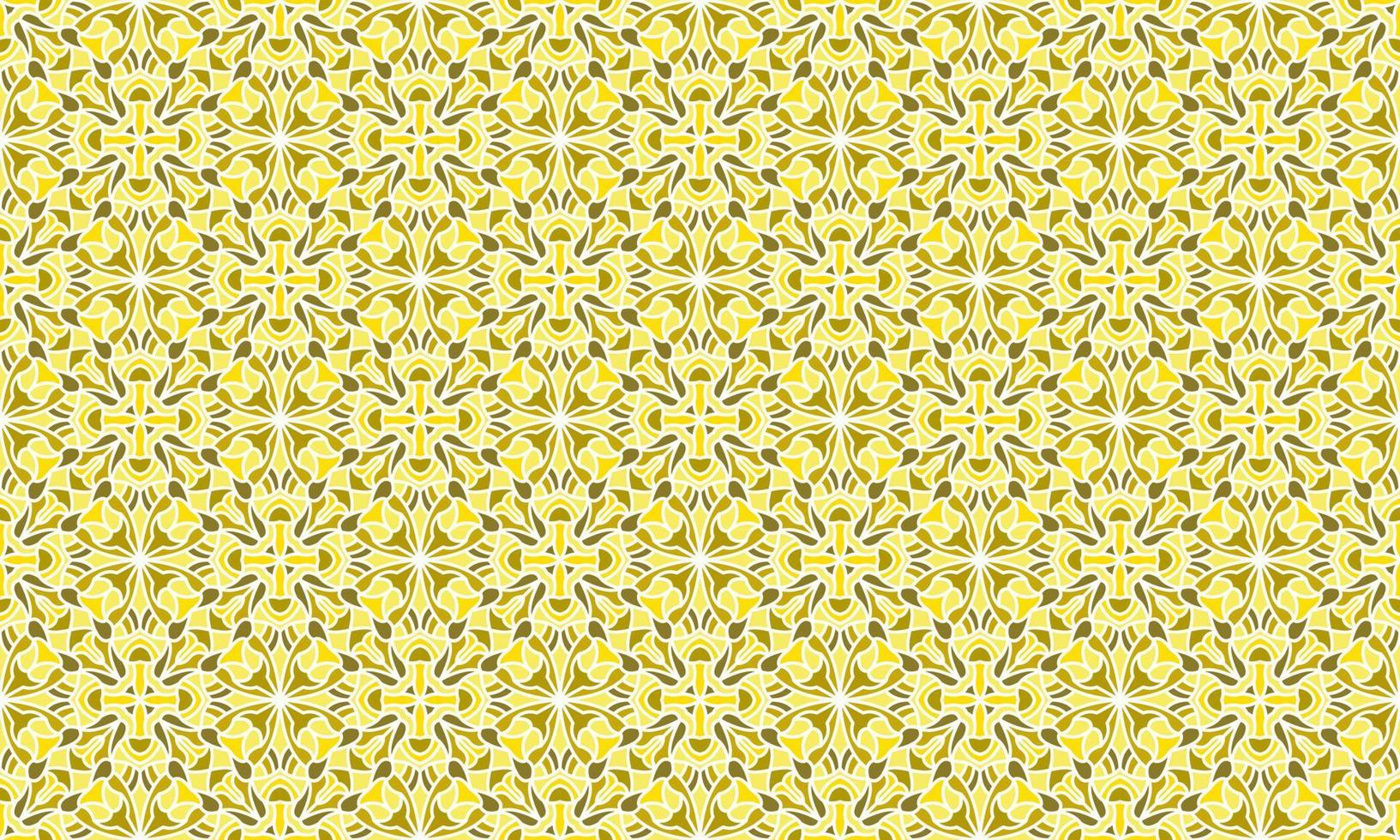 gold ethnic background pattern vector