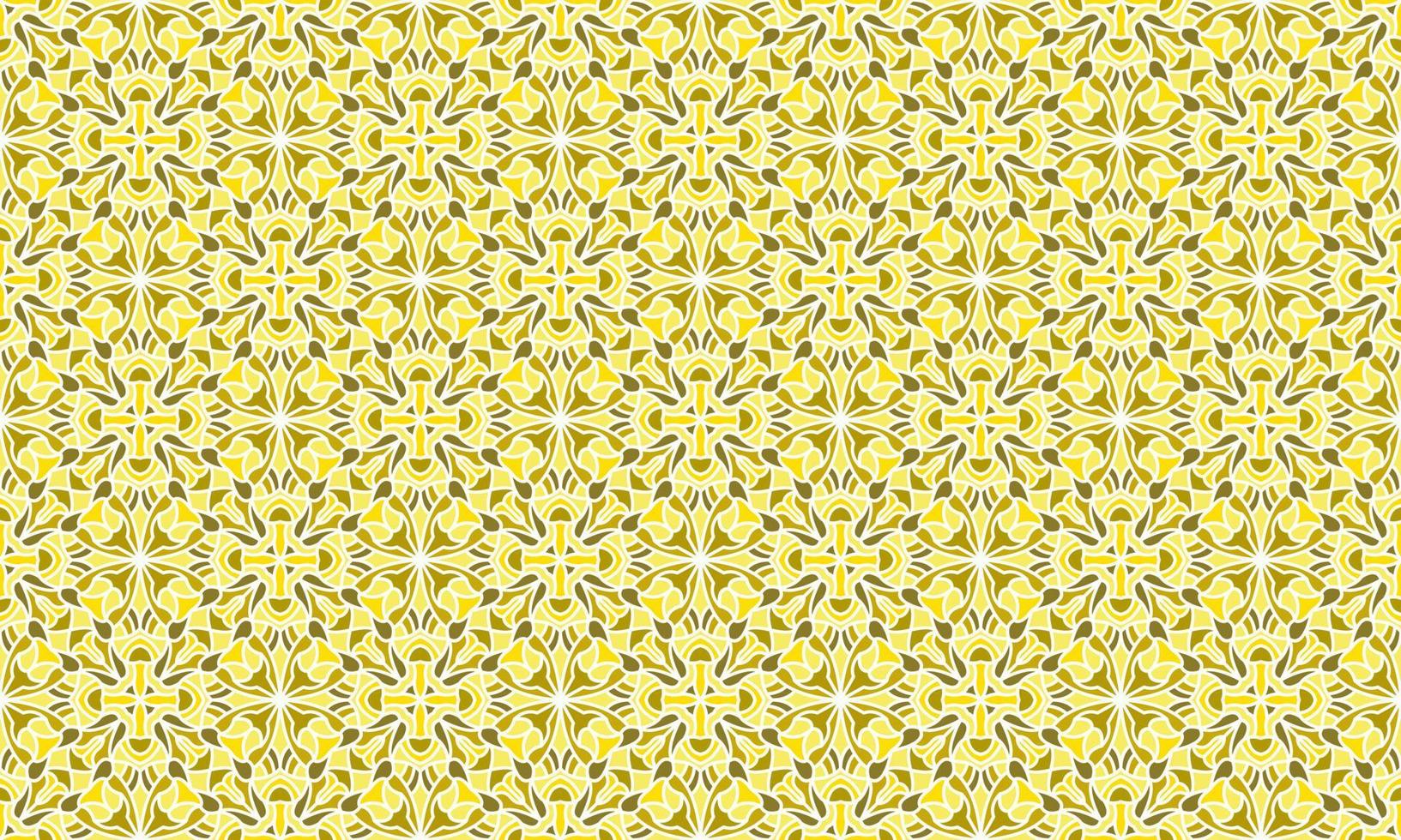 gold ethnic background pattern vector