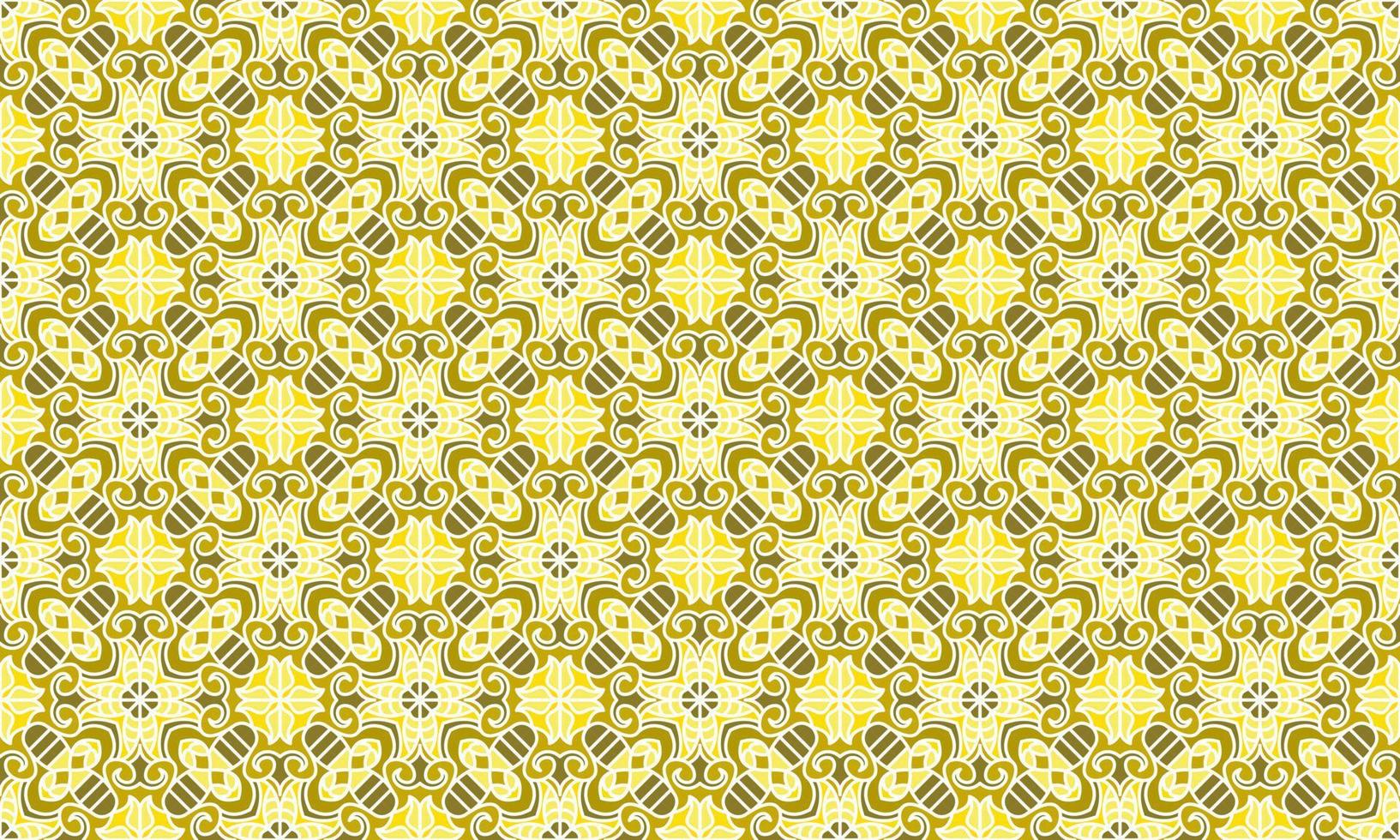 gold ethnic background pattern vector