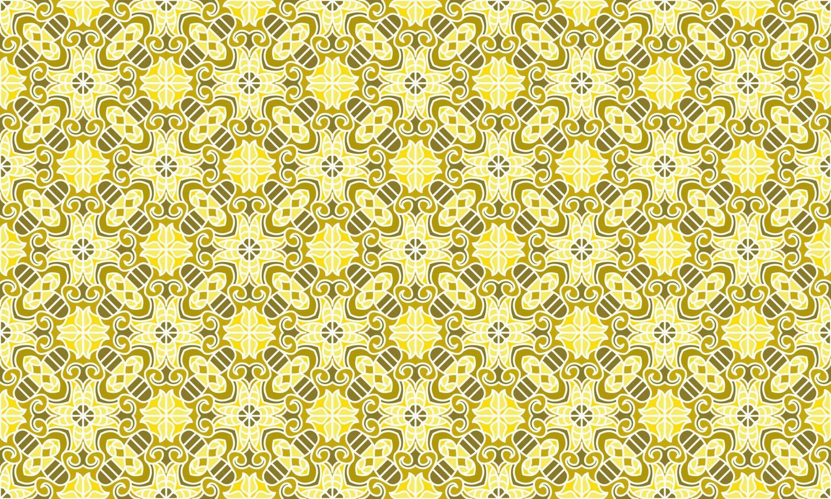 gold ethnic background pattern vector