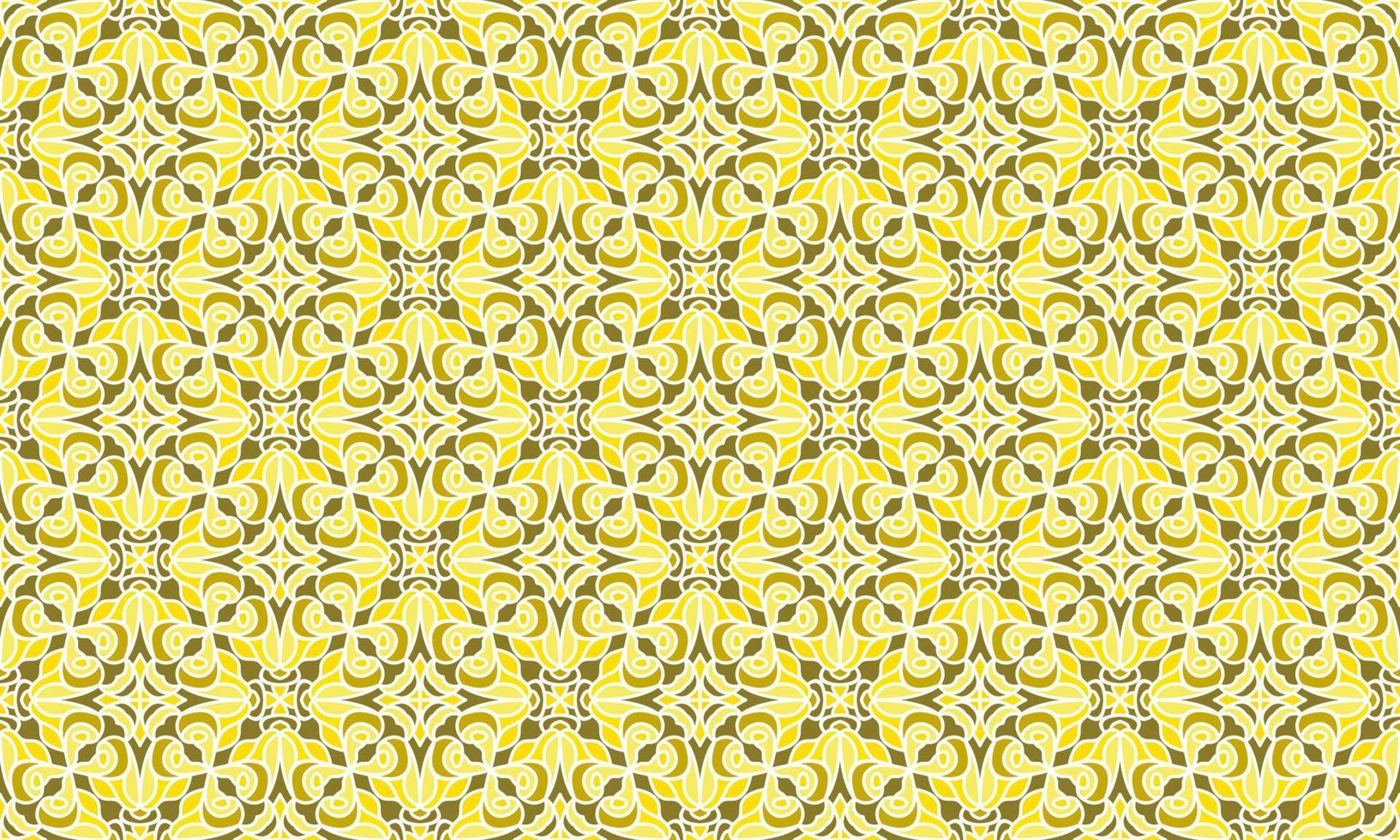gold ethnic background pattern vector