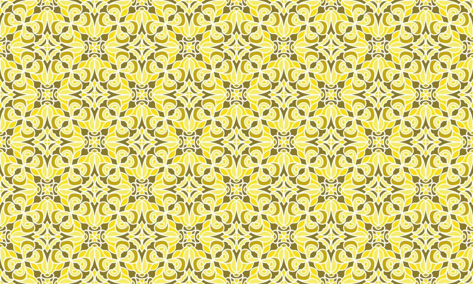 gold ethnic background pattern vector