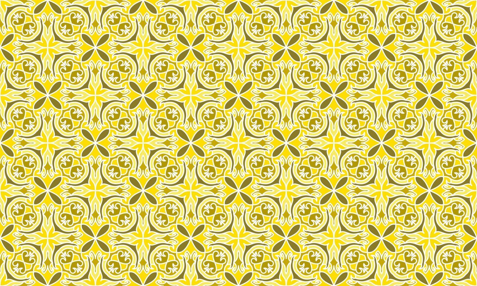 gold ethnic background pattern vector