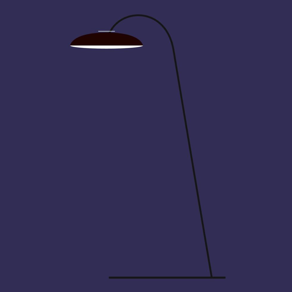 lámpara decorativa ilustración plana vector