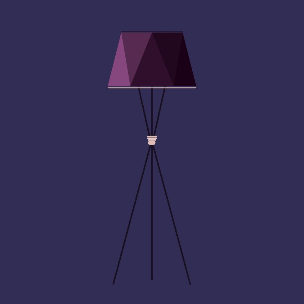 Flat illustration decorative lamp vector