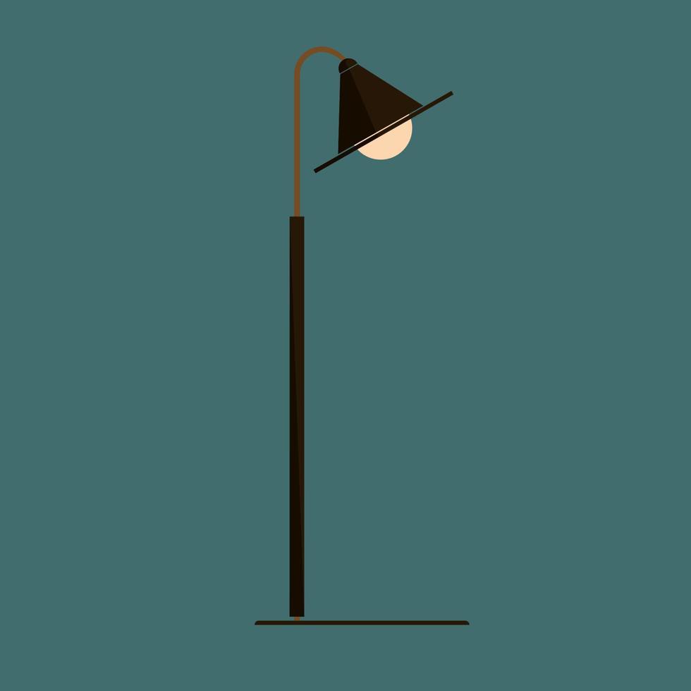 Flat illustration decorative lamp vector