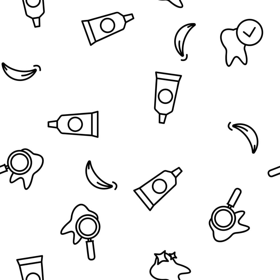 Stomatology And Dentistry Vector Seamless Pattern