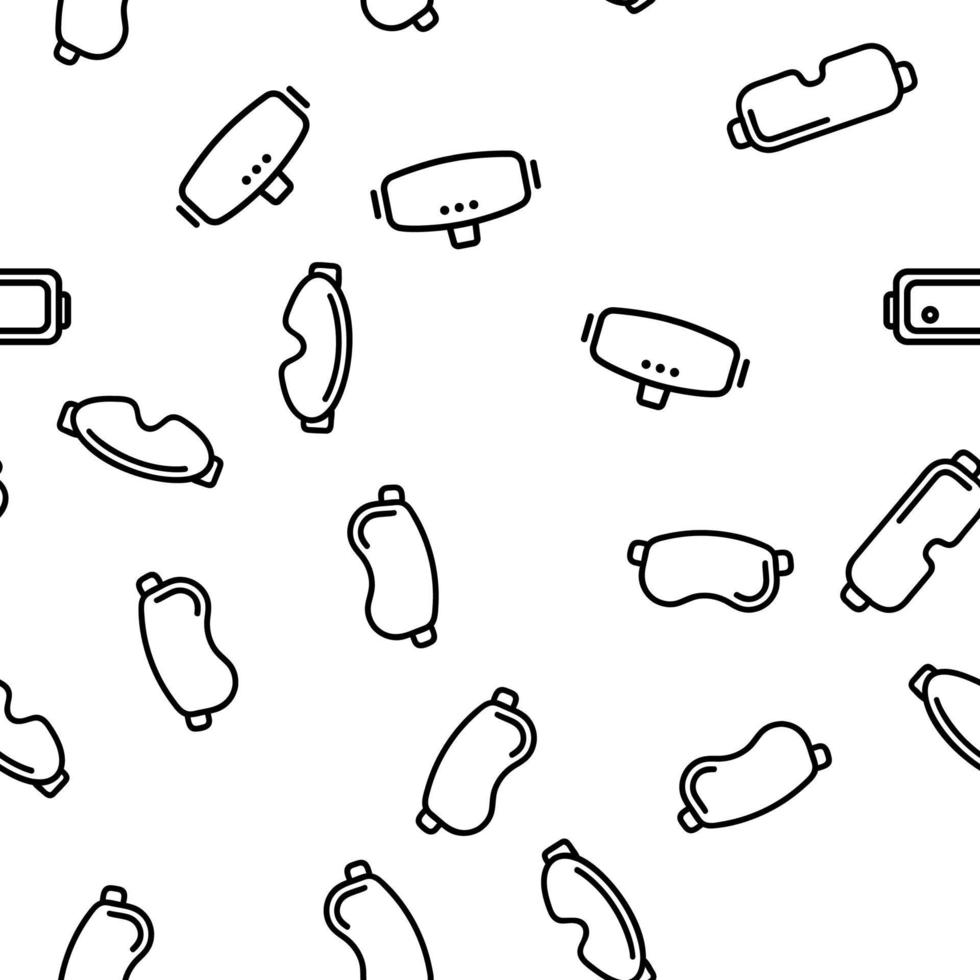 Game Goggles Vector Seamless Pattern