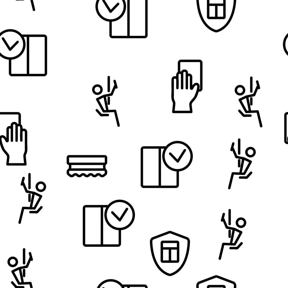 WC, Public Bathroom, Toilet Vector Seamless Pattern