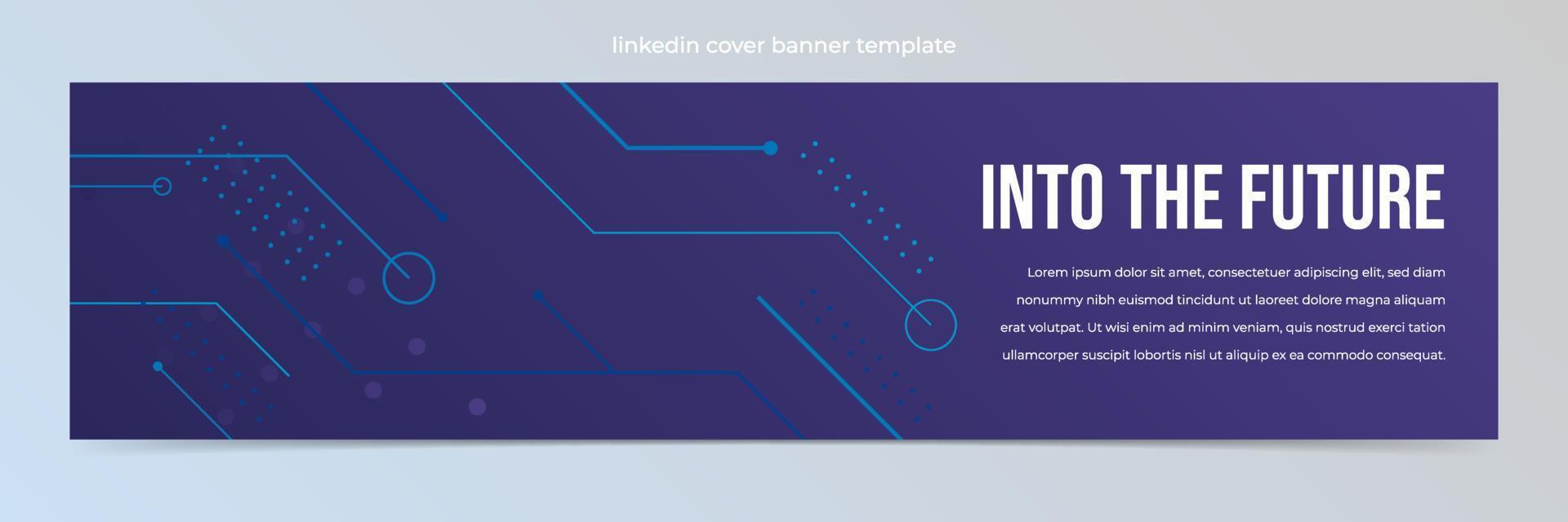 Modern abstract technology banner template vector