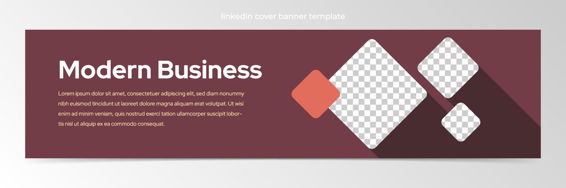 Modern abstract banner design template vector