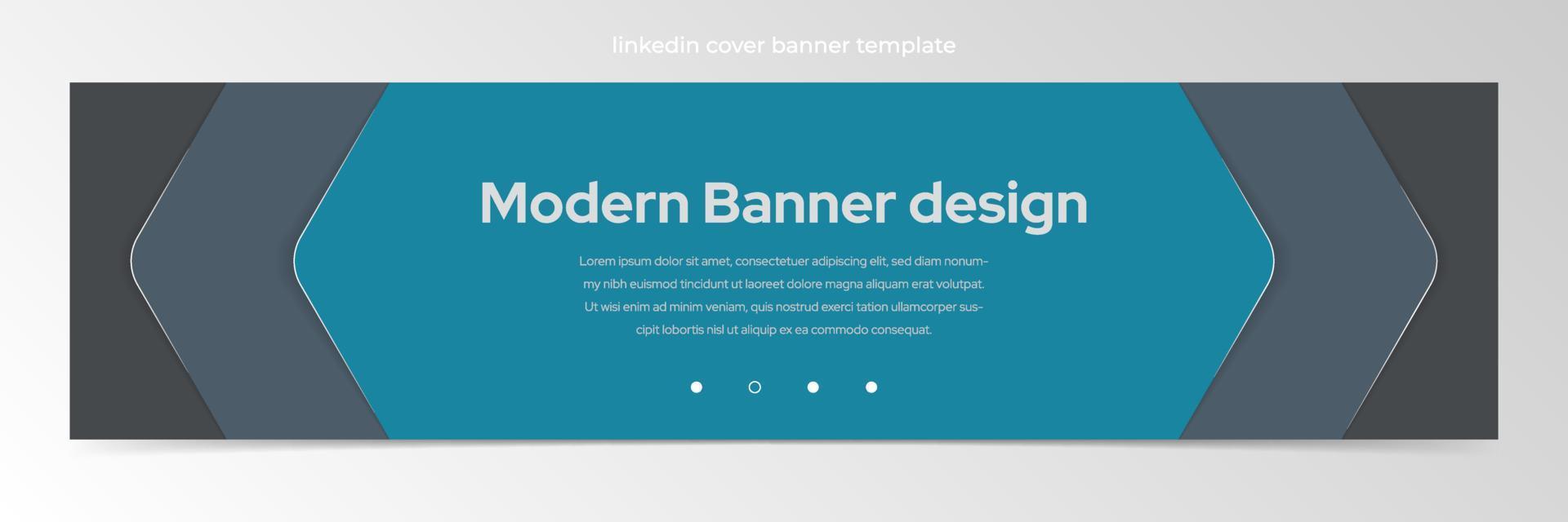 Modern abstract banner design template vector