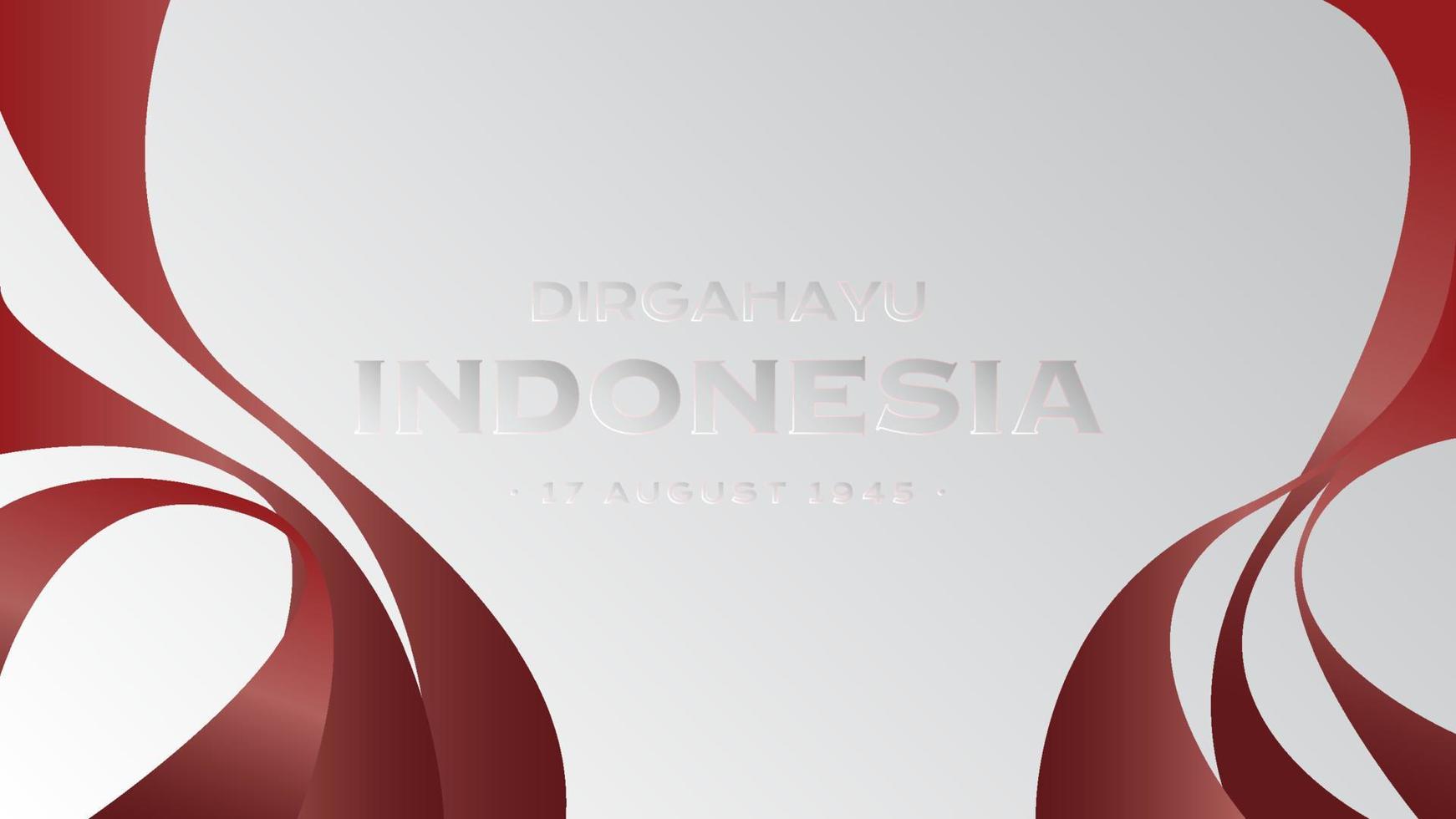 diseño de fondo del día de la independencia de indonesia vector