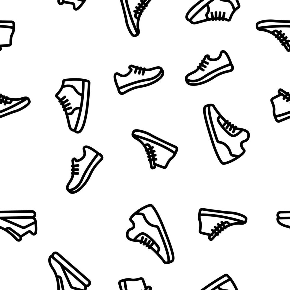 Sneakers Vector Seamless Pattern
