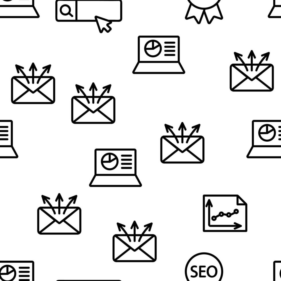 optimización de motor de búsqueda seo patrón transparente de vector