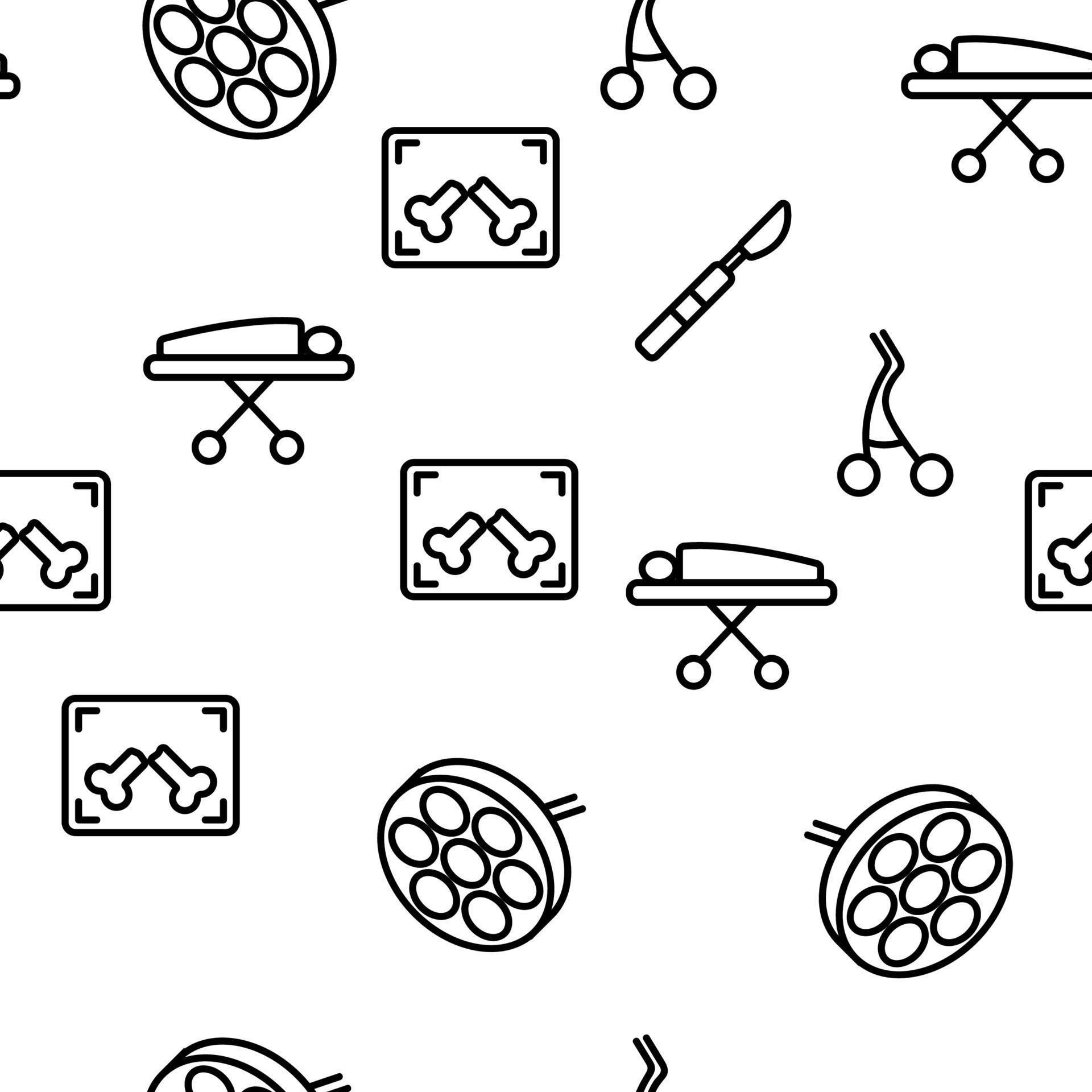 Operating Instruments Cartoons Operating Instruments Vector Seamless Pattern 10016584 Vector Art at ...