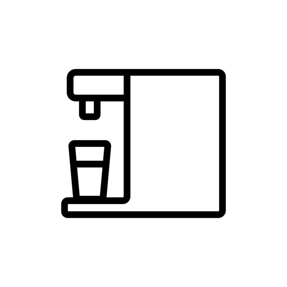 automatic water purifier icon vector outline illustration