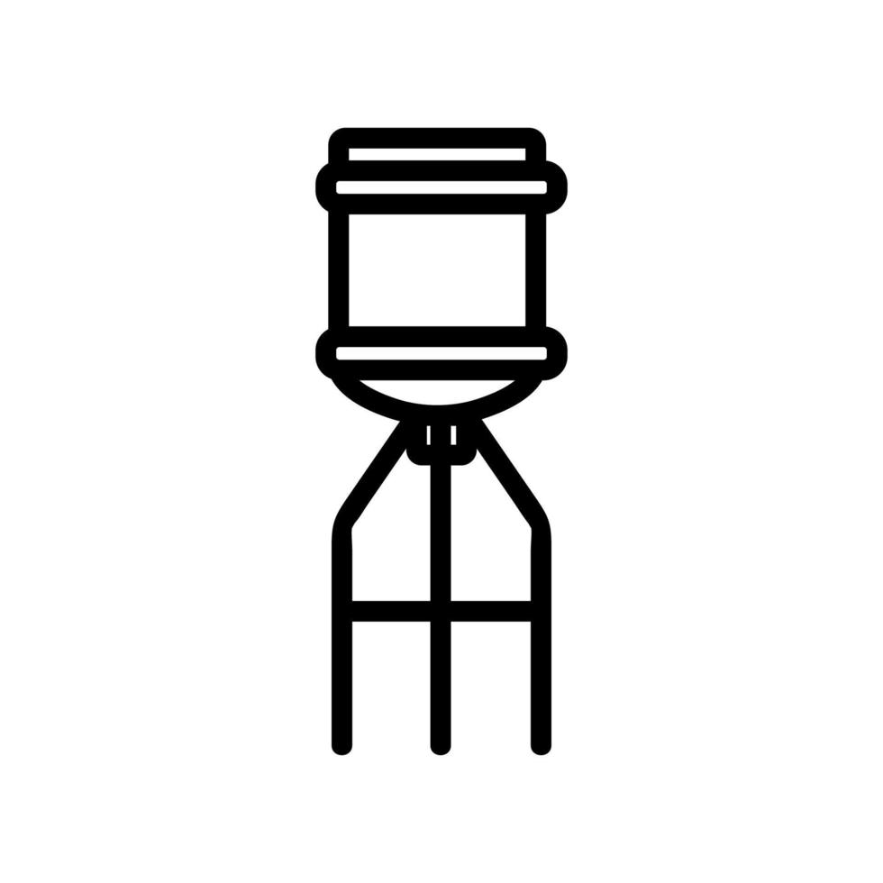 water bottle on top of cooler icon vector outline illustration