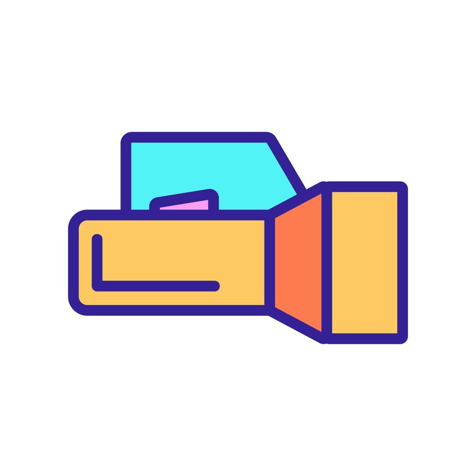 underwater lantern icon vector. Isolated contour symbol illustration vector