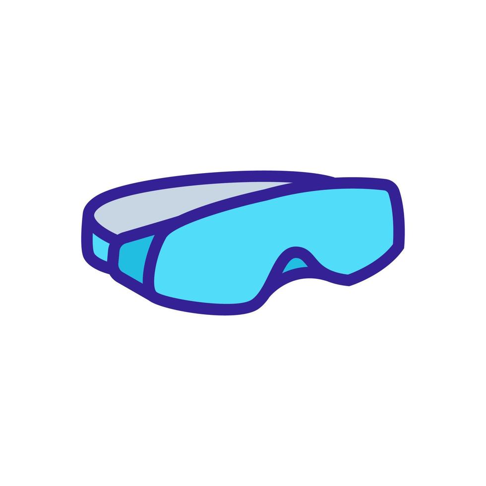 protective mask for swimming icon vector outline illustration