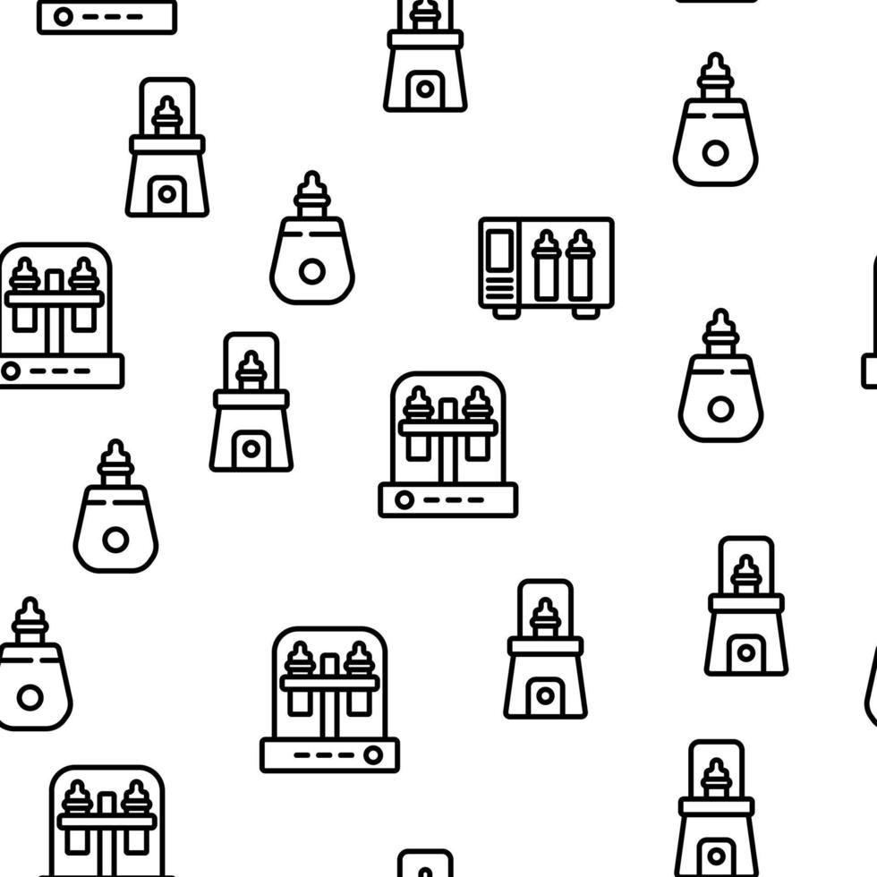 Sterilizer Device Vector Seamless Pattern