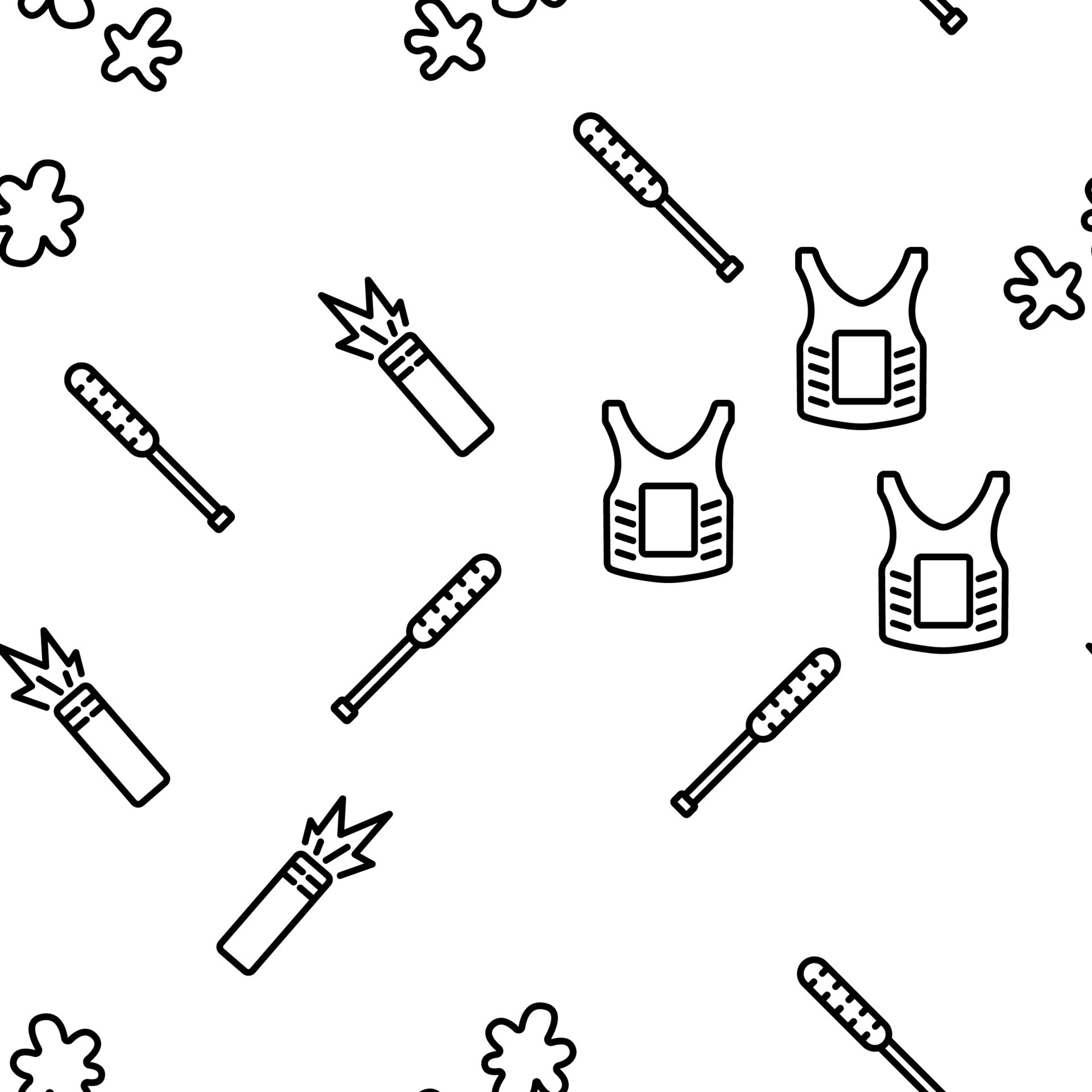 Paintball Game Tool Vector Seamless Pattern 10016850 Vector Art at Vecteezy